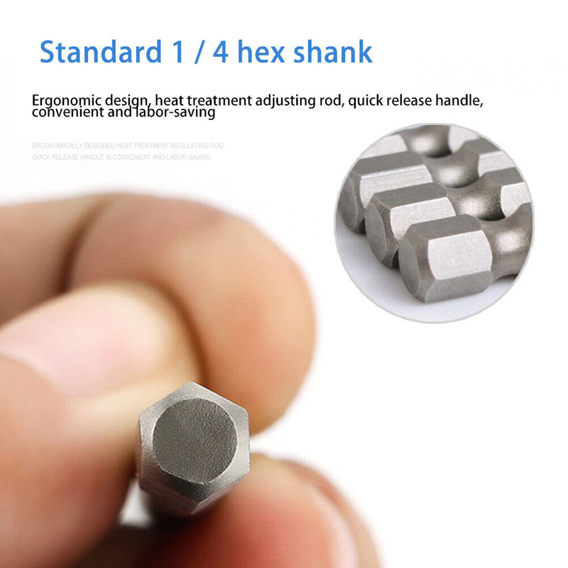 7pcs Magnetic Ball End Hex Shank 65mm Allen Wrench Screwdriver Drill Bits