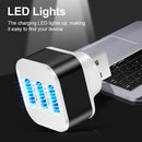 USB2.0 HUB 3 Ports Splitter Cell Phone Chargers Wall Adapter with LED Indicator