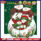 Christmas Snowman Oil Paint By Numbers DIY Drawing Hand Painted Wall Art Craf