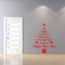 Christmas Tree Waterproof Removable Glass Door Wall Stickers Home Decor(Red