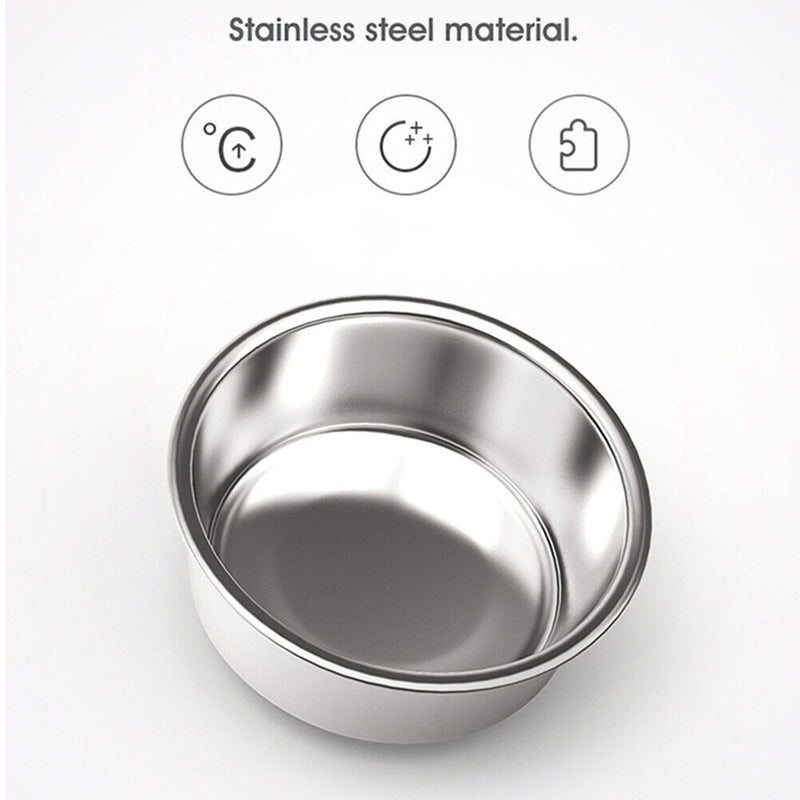 Stainless Steel Detachable Food Bowl Roman Column Puppy Water Bowl Dish Feede
