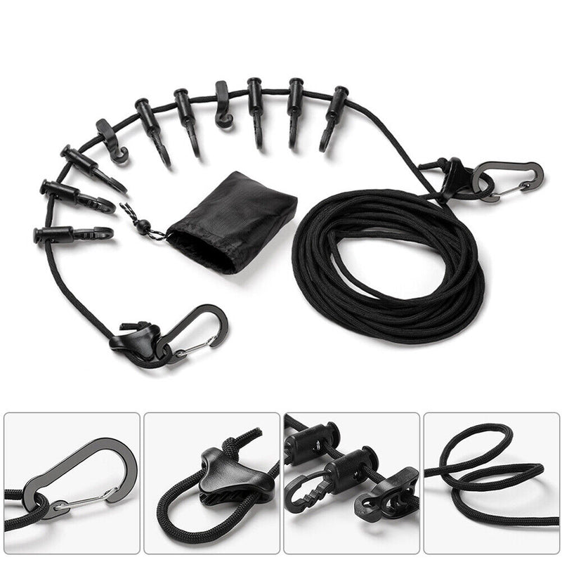Outdoor Tent Rope Lanyard Portable Camping Anti-slip Binding Belt Clothesli