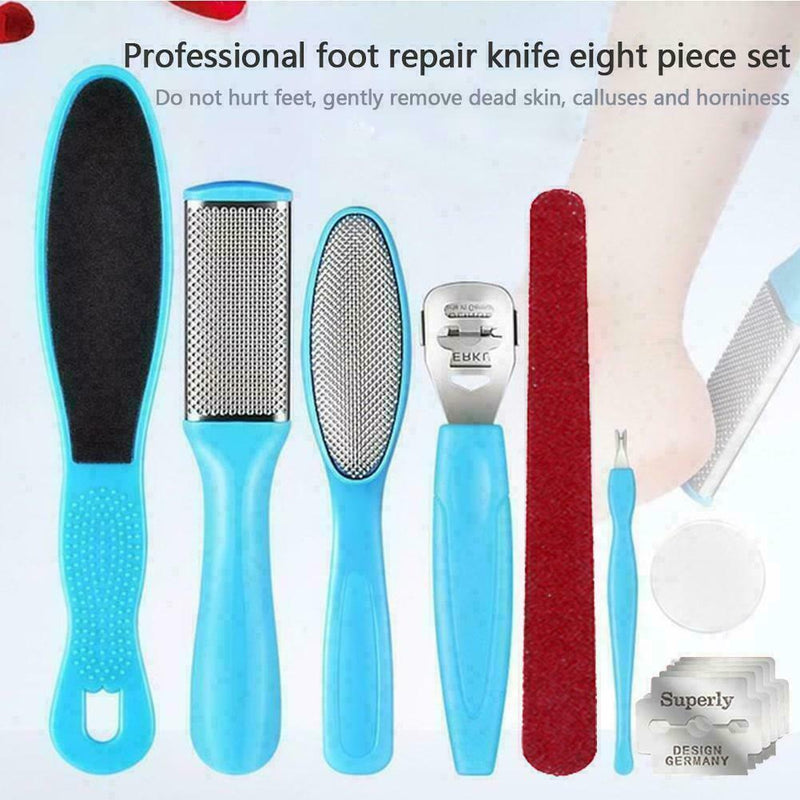 8Pcs/Set Manicure Foot Care File Set Dead Hard Skin newmc Callus Remover F5C2