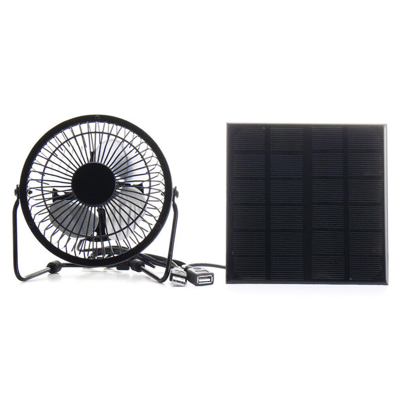 5W 4 inch Solar Exhaust Fan Mini Solar Panel Powered Fan for Office Outdoor