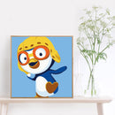 DIY Cartoon Animals Coded Hand Painted Drawing Oil Painting Kit by Numbers Gifts