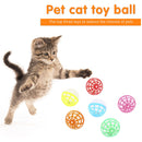 Training Scratch  Ball Interactive Pet Hollowed Bell Toys for Cat Random
