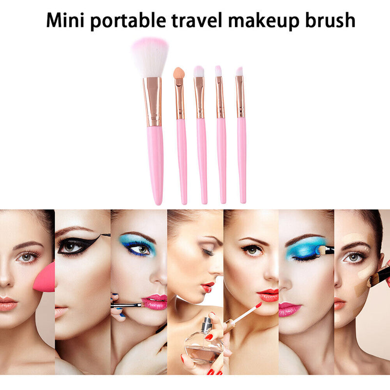 Eyeshadow Concealer Lip Cosmetic Brush Travel Makeup Brushes Sets for Women