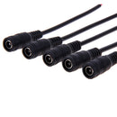 5pcs 5.5*2.1mm LED Light DC Male Wire with Lock Cable Buckle Male