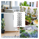 Stackable Planter Vertical Garden Tower for Strawberry (Moveable White) Newly