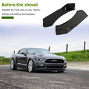 Universal Car Front Bumper Lip Splitter Chin Spoiler Glossy Black Left+Right