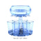 6 Shot Glass Wine Whisky Beer Dispenser Holder for Home Party (Sky Blue) Newly