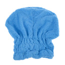 Microfiber Hair Turban Quickly Dry Hair Hat Wrapped Towel Bath Blue