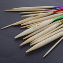 40cm multicolor plastic pipe circular carbonized bamboo knitting needles Ga