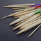 40cm multicolor plastic pipe circular carbonized bamboo knitting needles Ga