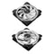 FR-701 PC Case Fan 9 Blade Addressable RGB LED PWM Cooling Fan (Forward)