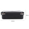 Portable Stainless Steel Bento Lunch Box Leak-Proof Food Container (Black)