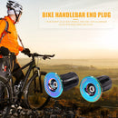 2x Burnt Blue Aluminum Bicycle Handleable End Caps Plugs for Mountain Road Bike