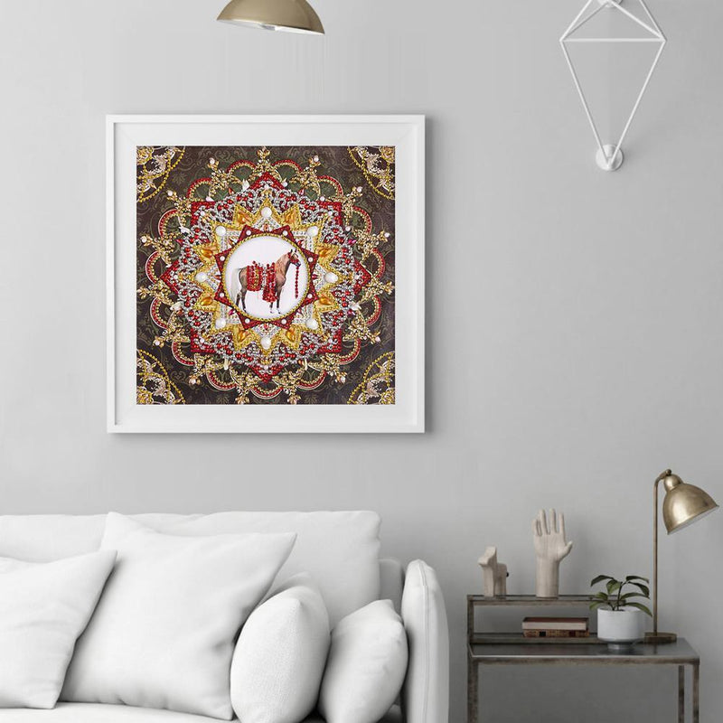 5D DIY Special Shaped Diamond Painting Mandala Cross Stitch Kits (DZ237)