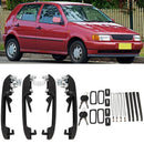 Door Knob Car Accessories With Key Lock For VW Volkswagen Golf Jetta Passat