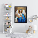 Angel Drawing Frameless DIY Oil Paint by Numbers Canvas Home Decoration Kit