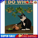 5D DIY Diamond Painting Kit Full Round Drill Letter Black Cat Decor (B4457)