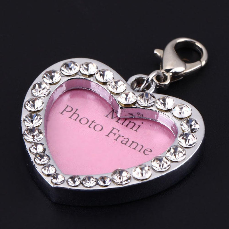 Pet Dog Love Heart Shaped Name Card Anti Lost Dog ID Address Name Label Tag