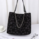Fashion Women Soft Flower Tote Bag Messenger Bag Shoulder Bags Crossbody Bag