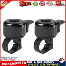 2pcs Universal MTB Bike Bell Warning Bicycle Handlebar Ring Bells (Black) Newly