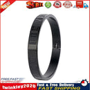 Stainless Steel Carving Roman Numeral Bracelet Cuff Wedding Bangle (Black) Newly