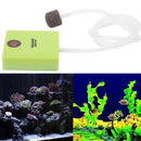 Aquarium Dry Battery Operated Fish Tank Pump Air Aerator With Stone Z3K9