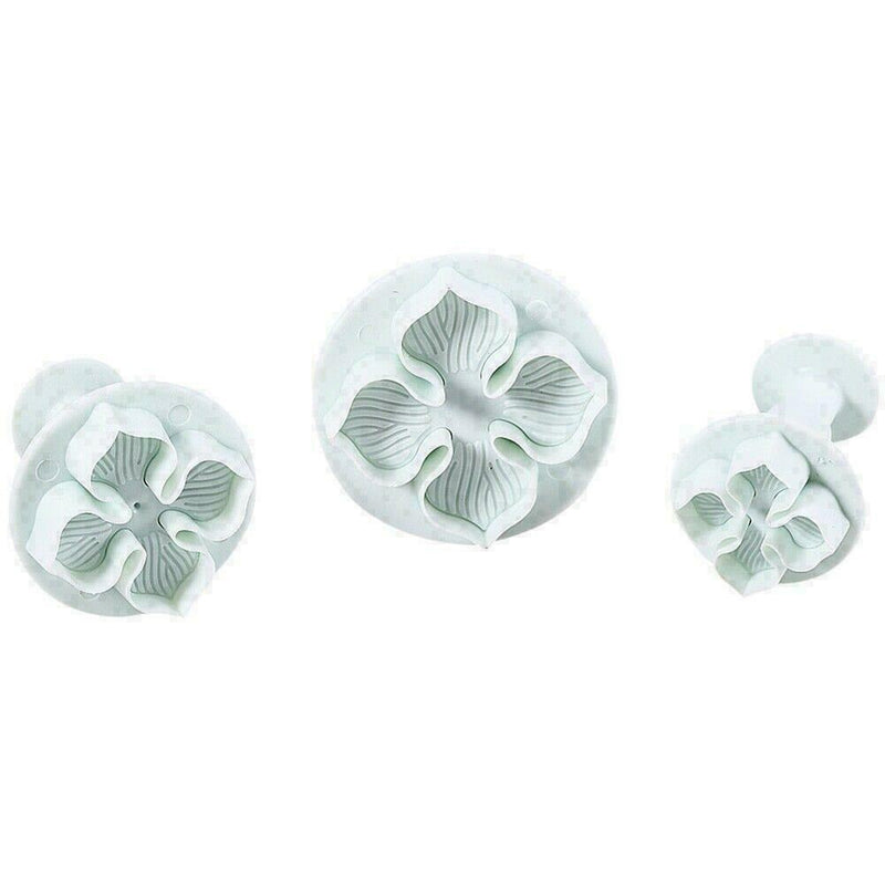 3x Hydrangea Flower Craft Fondant Cake Plunger Mould Cake-Decor V0K8 D U7P9