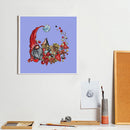 Full Embroidery Counted Canvas 14CT Santa Claus DIY Cross Stitch Kits Home