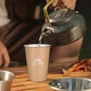 #A Outdoor Camping Water Cup Stainless Steel Travel Hiking Milk Coffee Tea Mugs