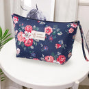 Print Travel Cosmetic Handbag Portable Women Oxford Makeup Wash Pouch Organiz