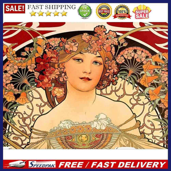DIY Goddess Frameless Oil Paint by Numbers Kit Picture Handpainted Home Dec