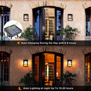 LED Outdoor Wall Lamp PIR Motion Sensor Garden Yard Solar Light (2pcs) Newly