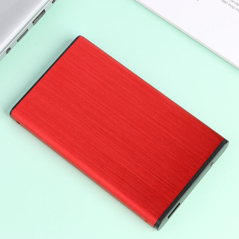 USB 2.0 Mobile Hard Disk Case 10TB 2.5 inch SATA HDD SSD Enclosure (Red)
