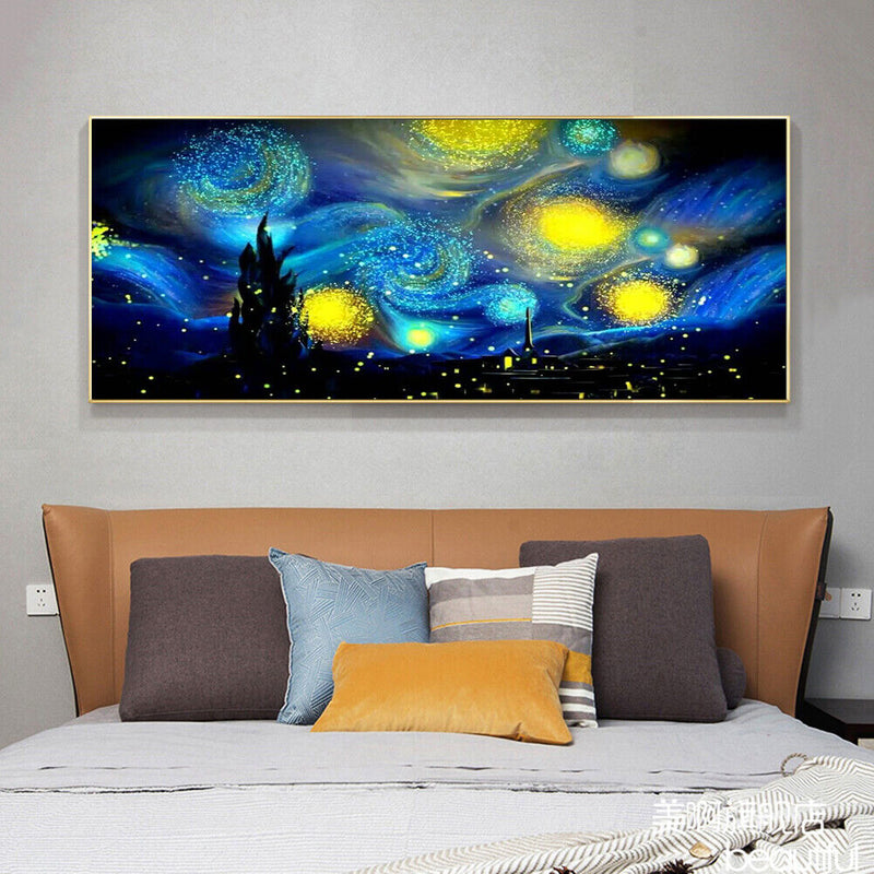 80x45cm 5D DIY Diamond Painting Abstract Night Sky Full Round Drill Mosaic Kit