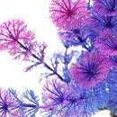 Aquarium Large Artificial Ornament Fish Tank Pink Tree Grass Plastic Plant R0H5