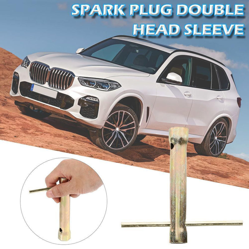 Double Ended Spark Plug Socket Wrench 16mm/18mm Tensioner with Torque Bar Handle
