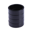 5pcs Aluminum Alloy Bicycle Headset Pad Front Riser Pad Fork Gasket(Black) Newly
