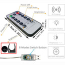 200 LED Fairy String Lights Garland Curtain Lamp with Remote (White) Newly