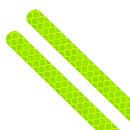 2x Car Reflector Stickers Rearview Mirror Reflective Warning Tape (Green) Newly