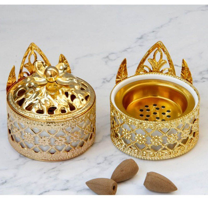 Aromatherapy Furnace Censer Holder Metal Incense Burner Tower Incense Burners