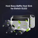 Base Baffle Heat Sink for Switch OLED Game Console Replacement Housing Shell