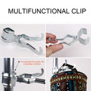 Multi-Function Clamp Light Hanger Iron Clip Holder Lamp Hook for Tent Pole Newly