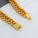 Bracelet Women Men Luxury Link Chain Cuban Bracelet Hip Hop Stainless Steel