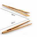 Tool Tong Food Toast Bacon Sugar Salad Clip Tea Tongs Bamboo Wood Tweezer