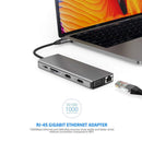 Jack Docking Station USB Type-C Hub Rj45 Ethernet 4K Dual HDMI For Laptop PC