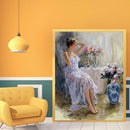 DIY Woman Drill Point Bead Art Full Drill Diamond Painting Mosaic Home Decor